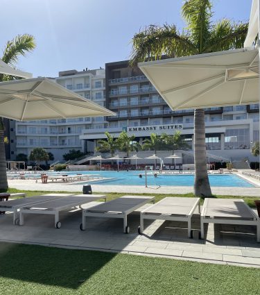 Embassy suites by Hilton Aruba beach resort.